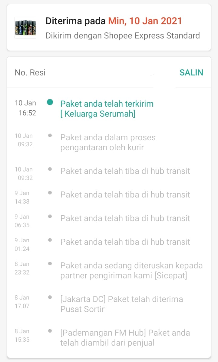 Tracking shopee expres